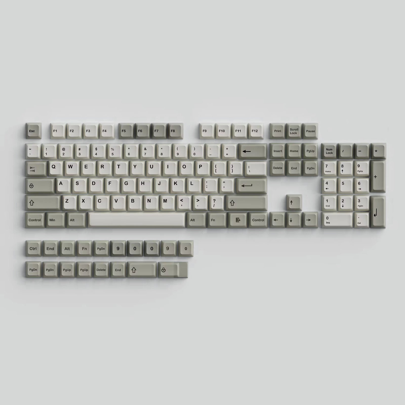Zestaw keycapów do klawiatury XDA PBT Retro