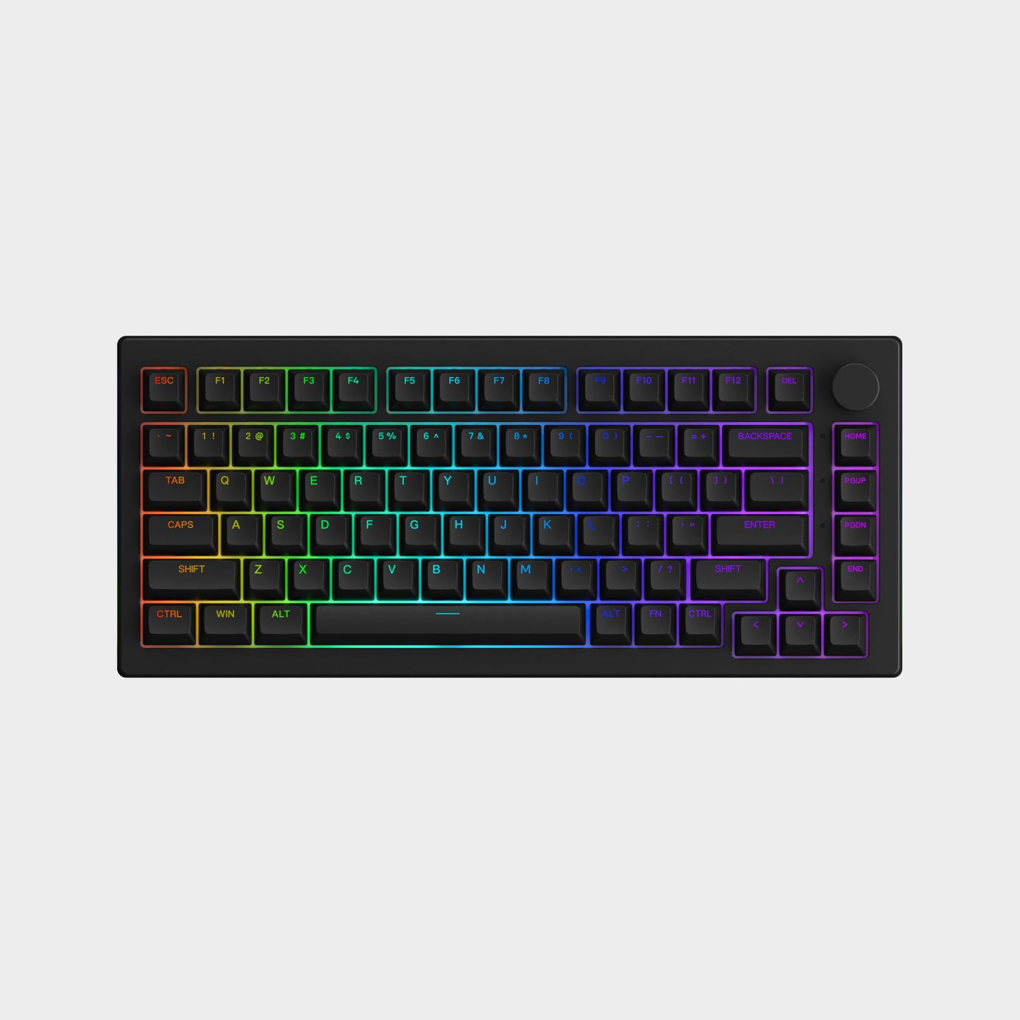Keycapy Akko ASA Shine-Through RGB czarne