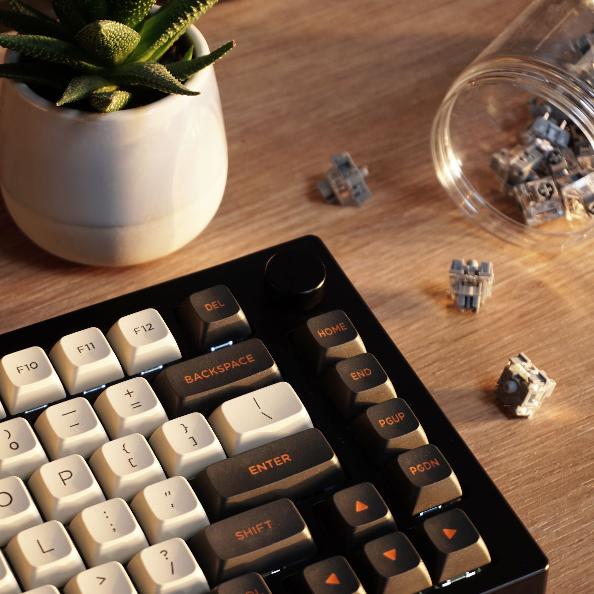Keycapy Retro Akko Carbon ASA Low