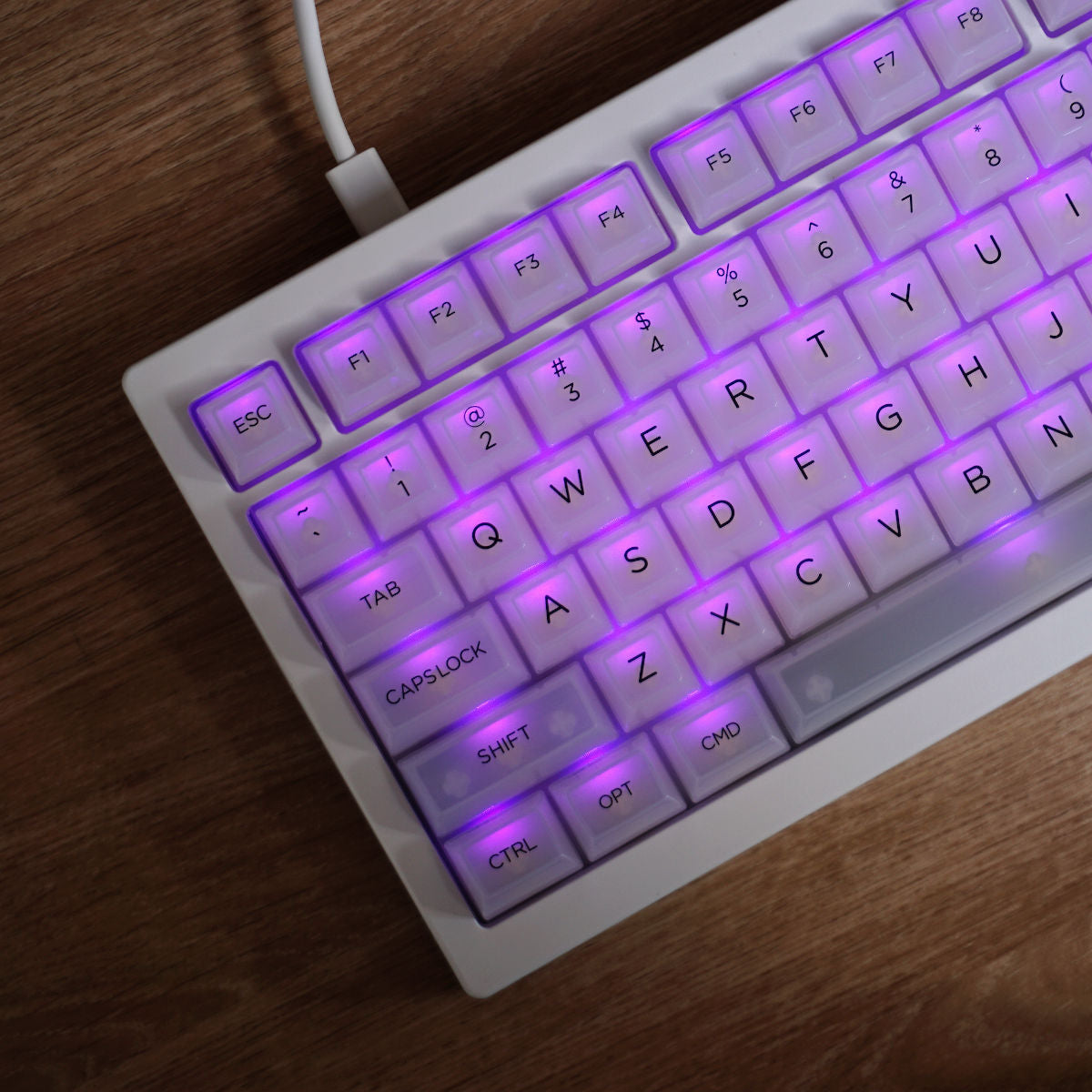 Klawiatura barebones Akko 5075S Moonlight White RGB