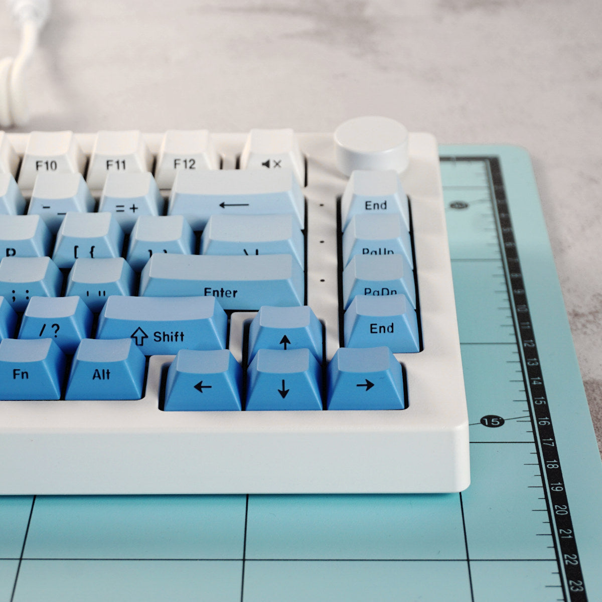 Keycapy PBT do klawiatury niebieskie