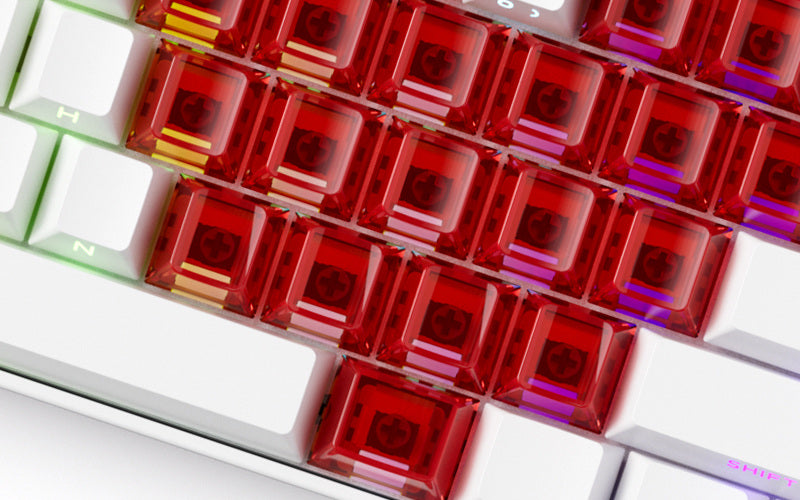 Czerwone keycapy Akko Love profil Cherry