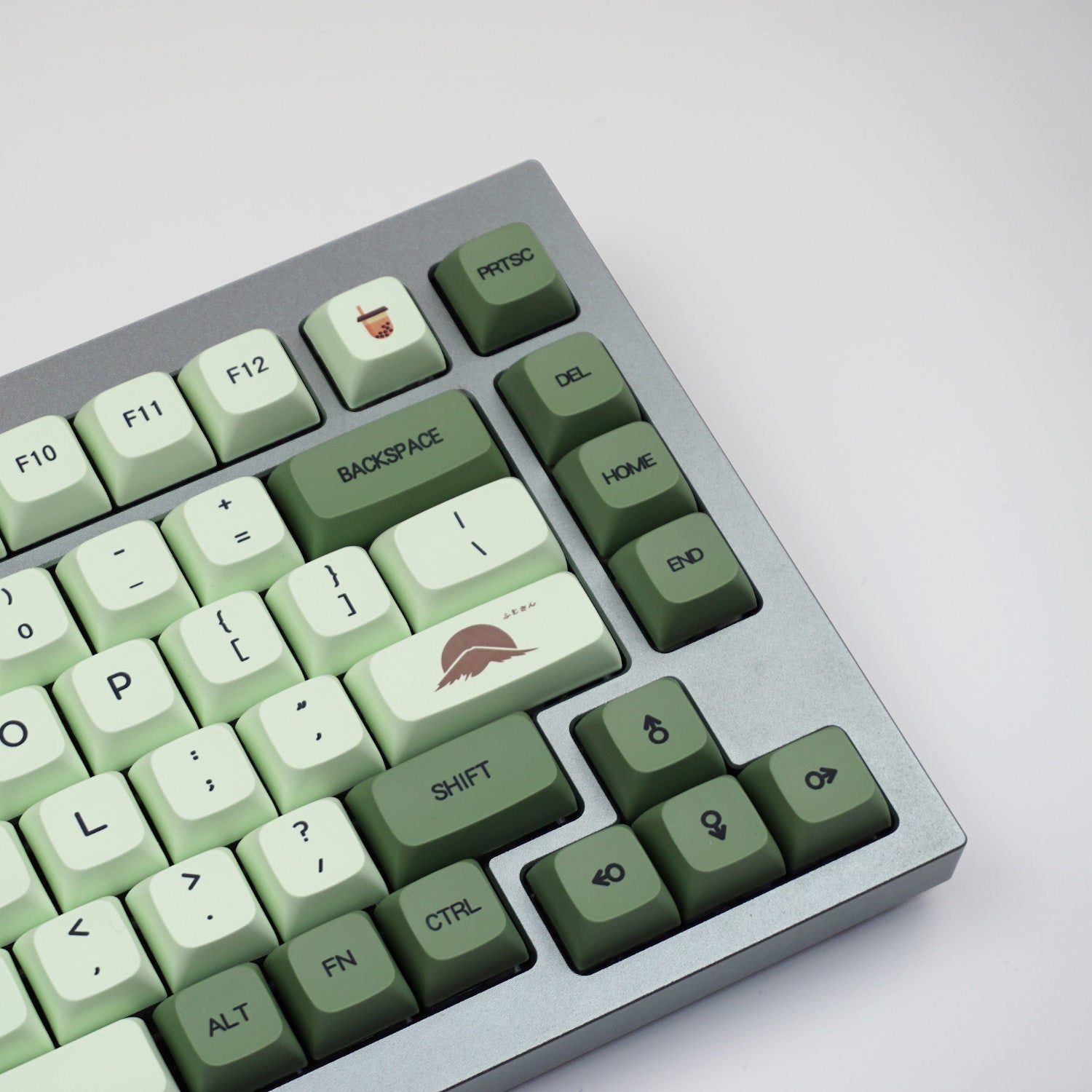 Zielone keycapy do klawiatury mechanicznej Dye-Sub PBT Matcha Green