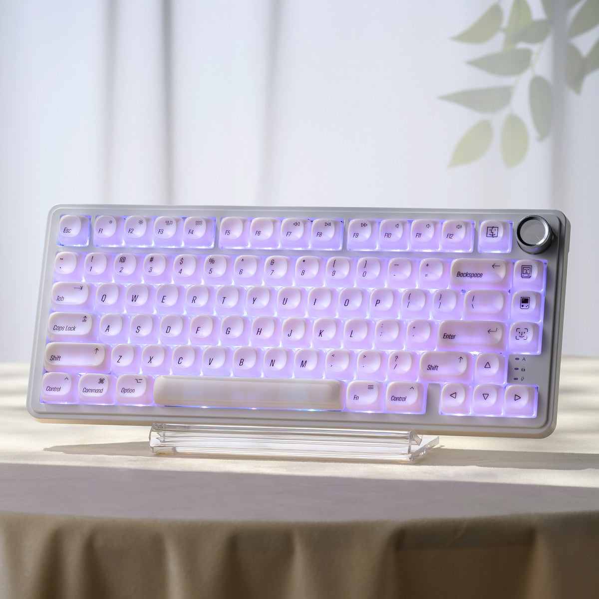 Półprzezroczyste jasne keycapy do klawiatury White Chocolate