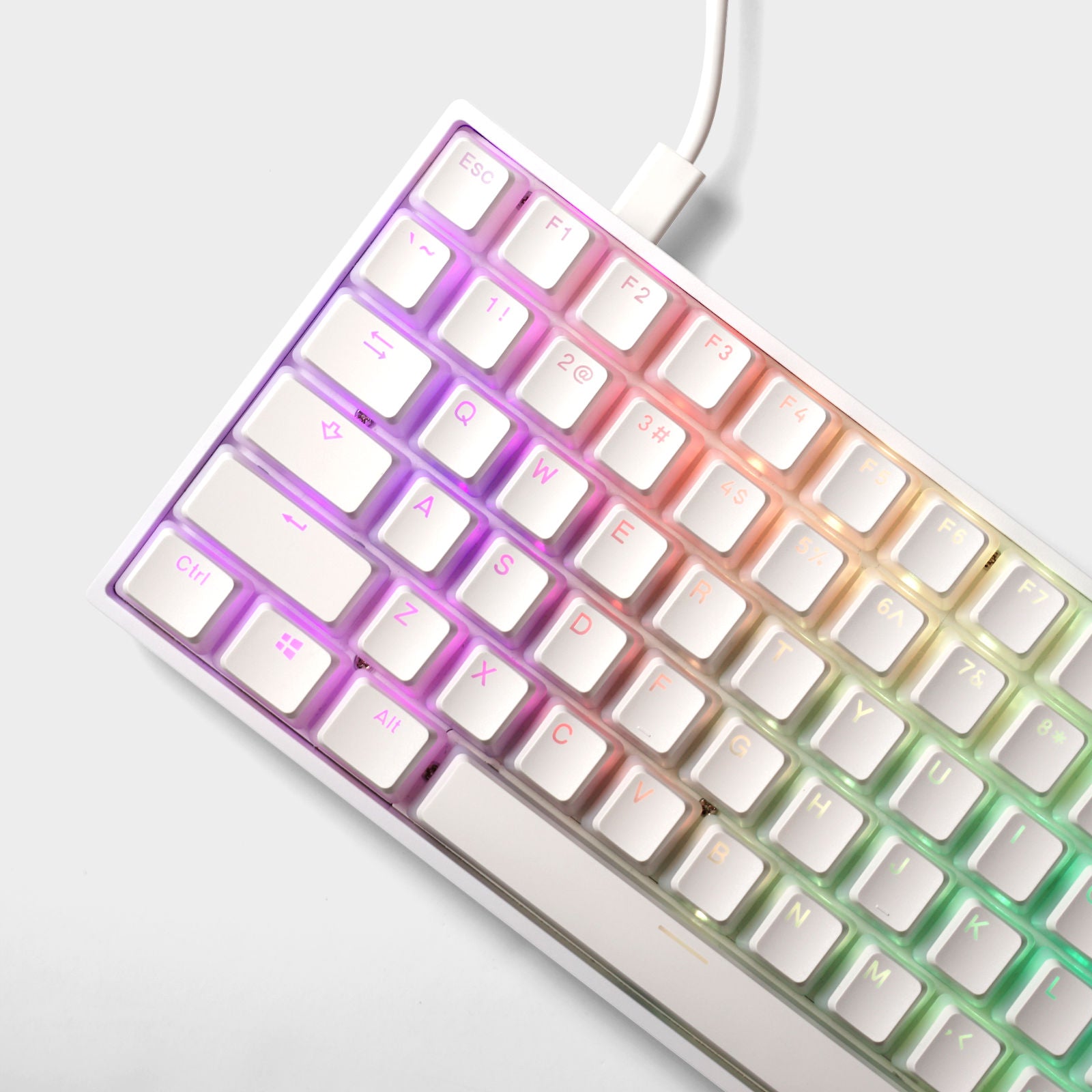 Keycaps white pudding