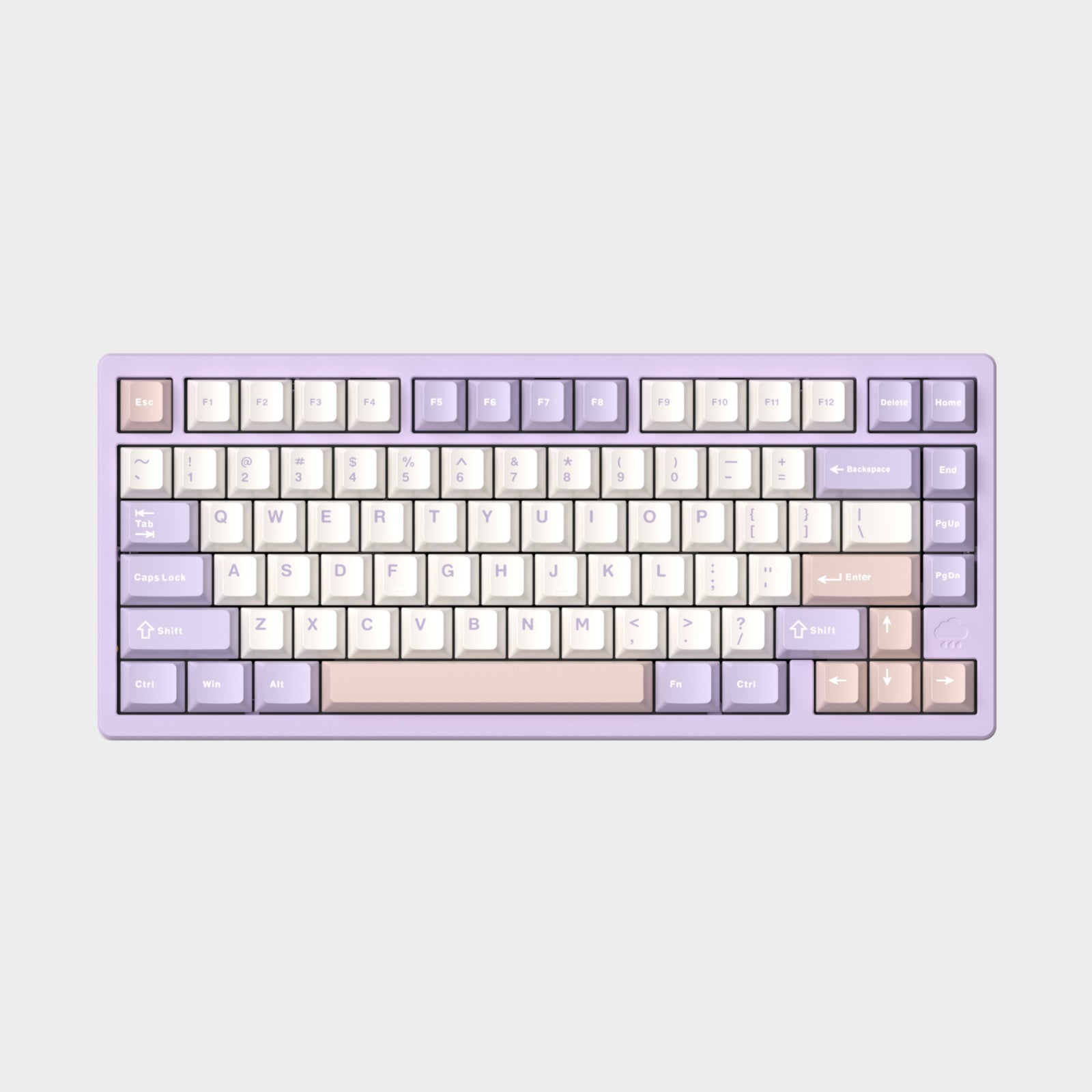 Aluminiowa Klawiatura Mechaniczna Rainy75 Fioletowa Hotswap