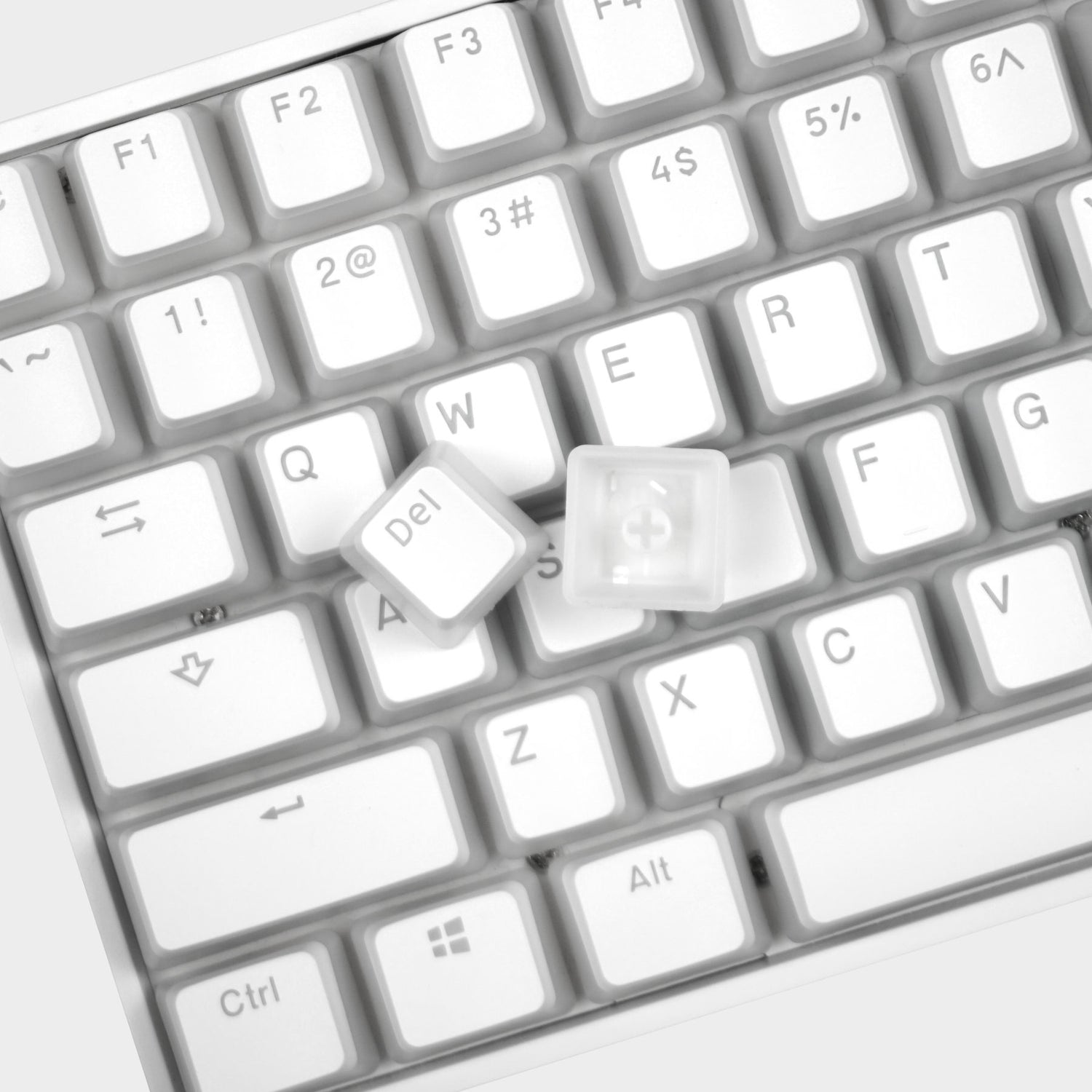 Keycapy pudding białe PBT