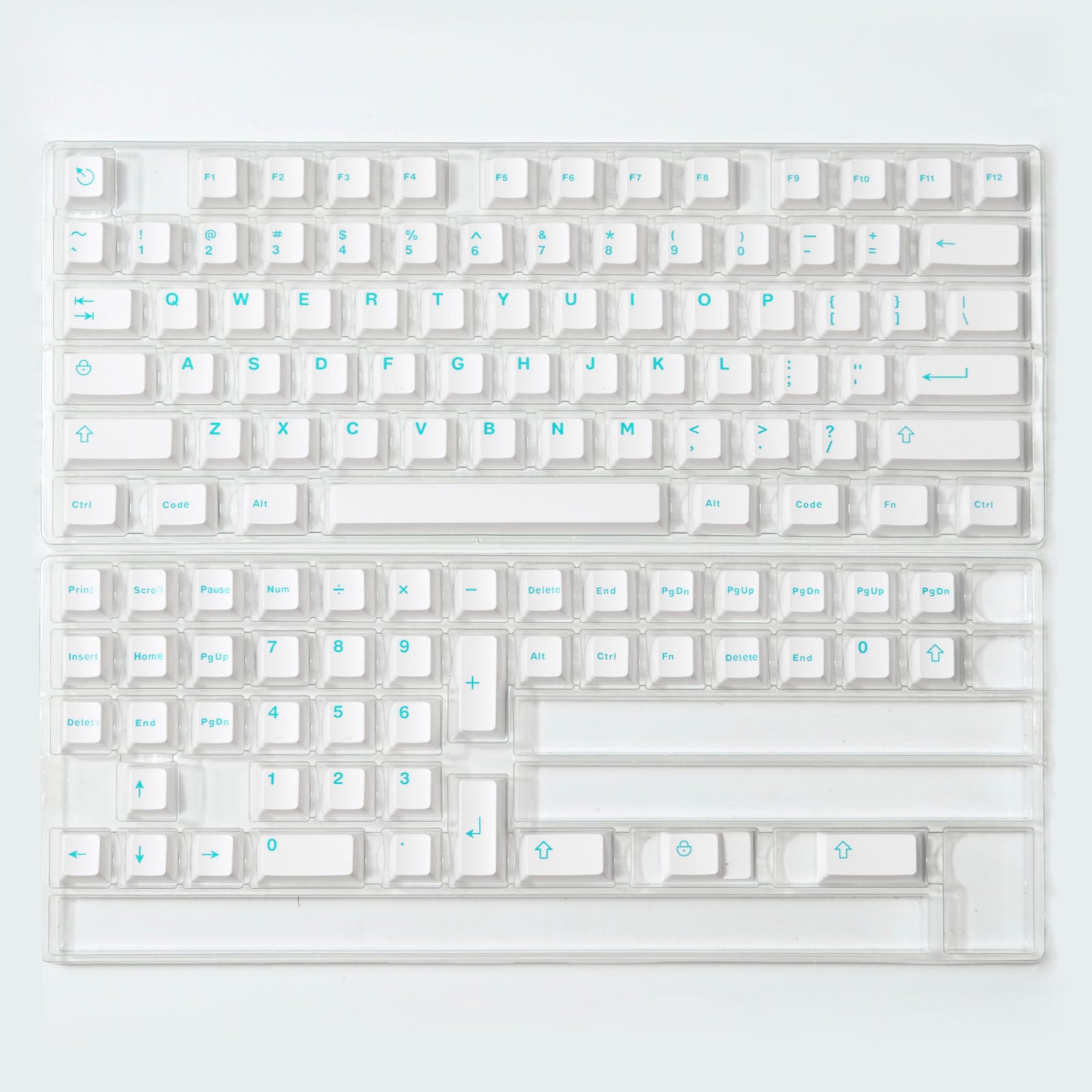 Zestaw keycapów do klawiatury Aifei Cyan
