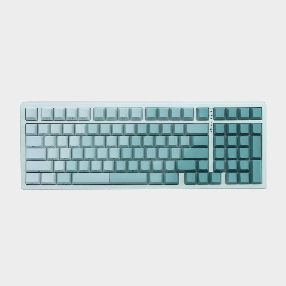 Zielone gradientowe keycapy do klawiatury Gradient Cyan