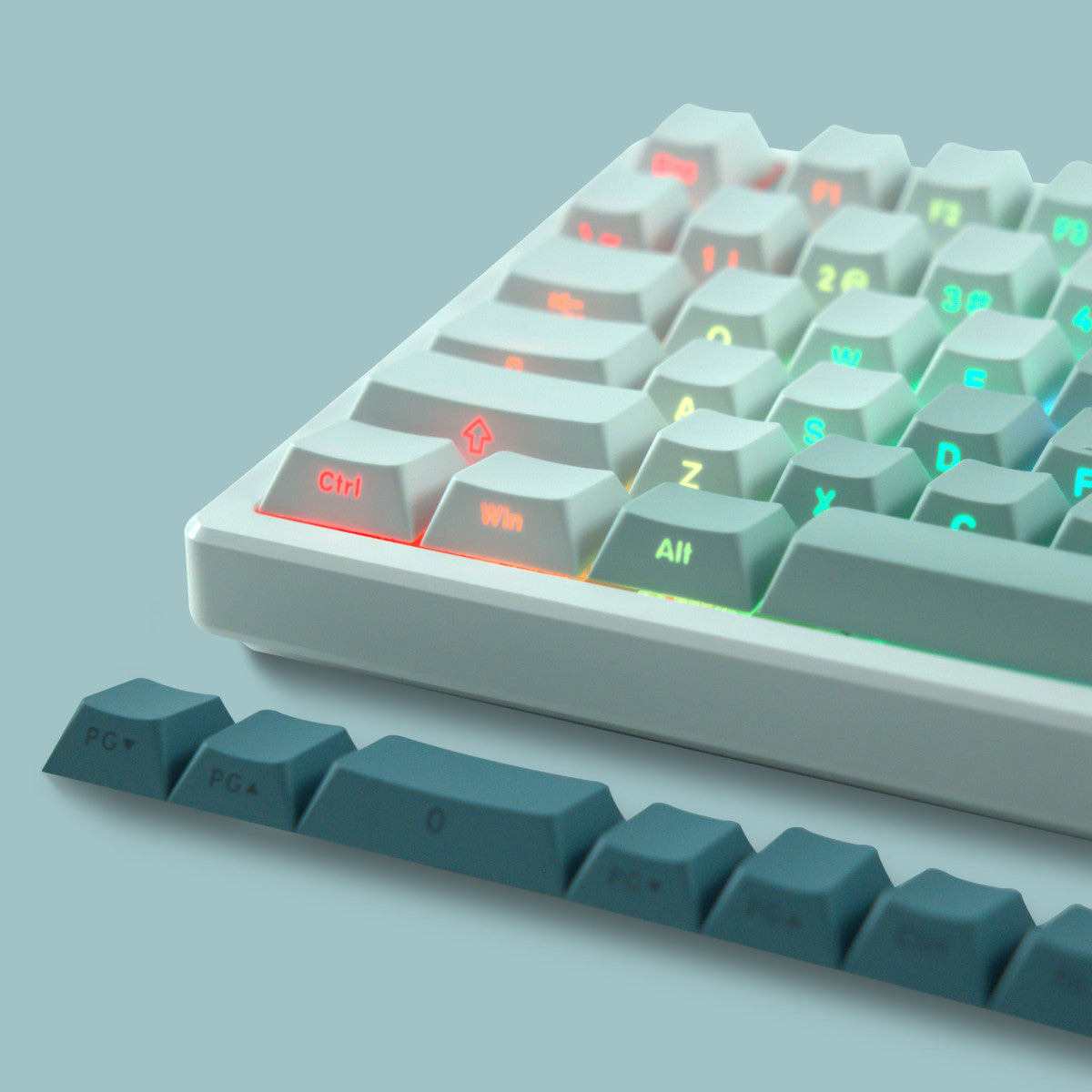 Keycapy do klawiatury mechanicznej XVX Gradient Cyan