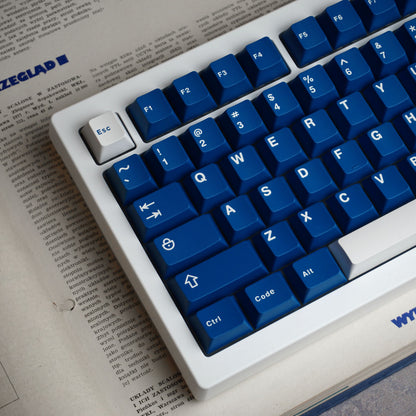 Keycapy White on Blue Doubleshot ABS