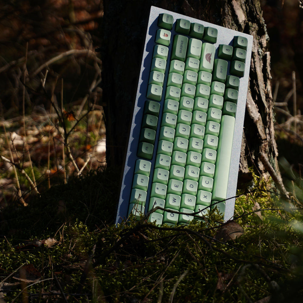 Keycapy Matcha Green PBT – Oryginalne Keycapy w Stylu Retro