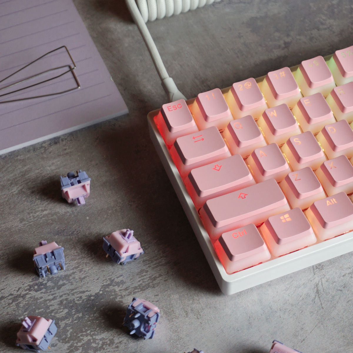 Keycapy Pink Pudding Doubleshot PBT