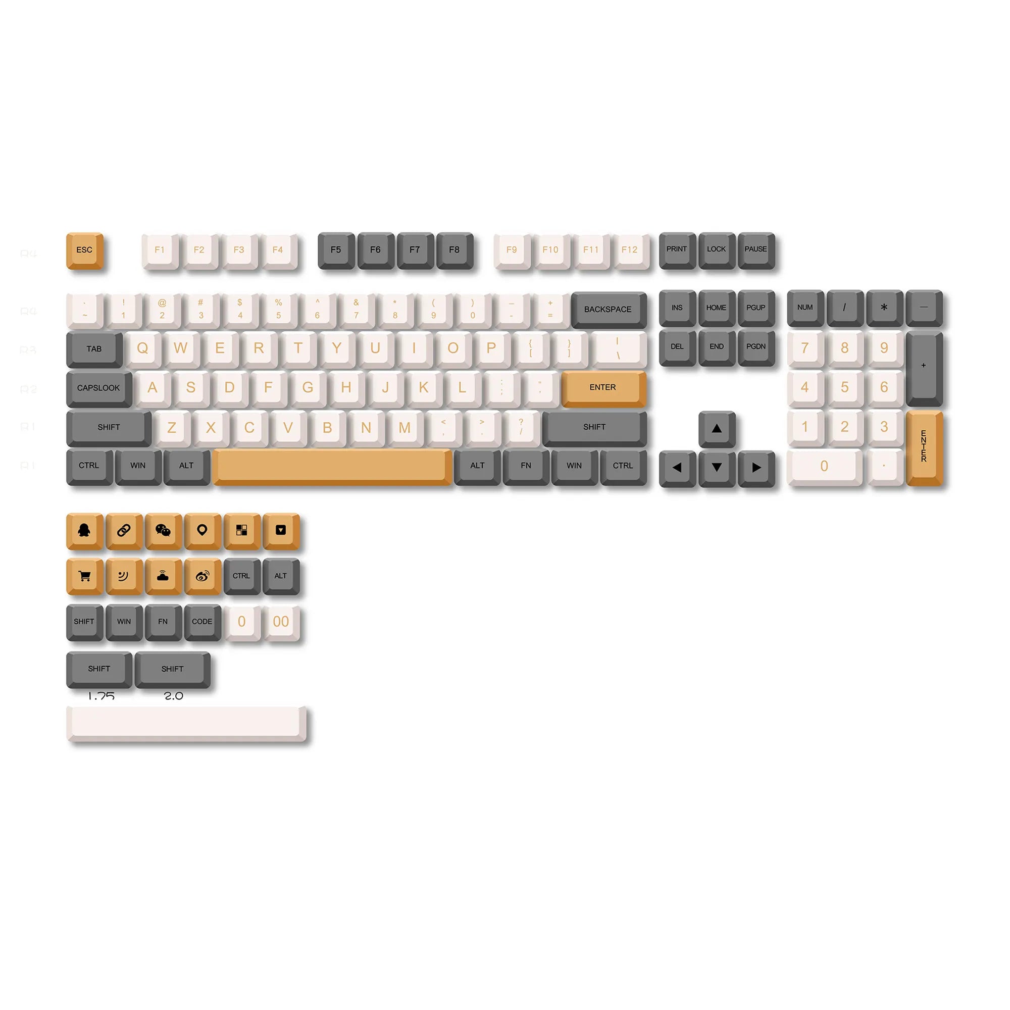 Keycapy Shimmer Dye-Sub PBT