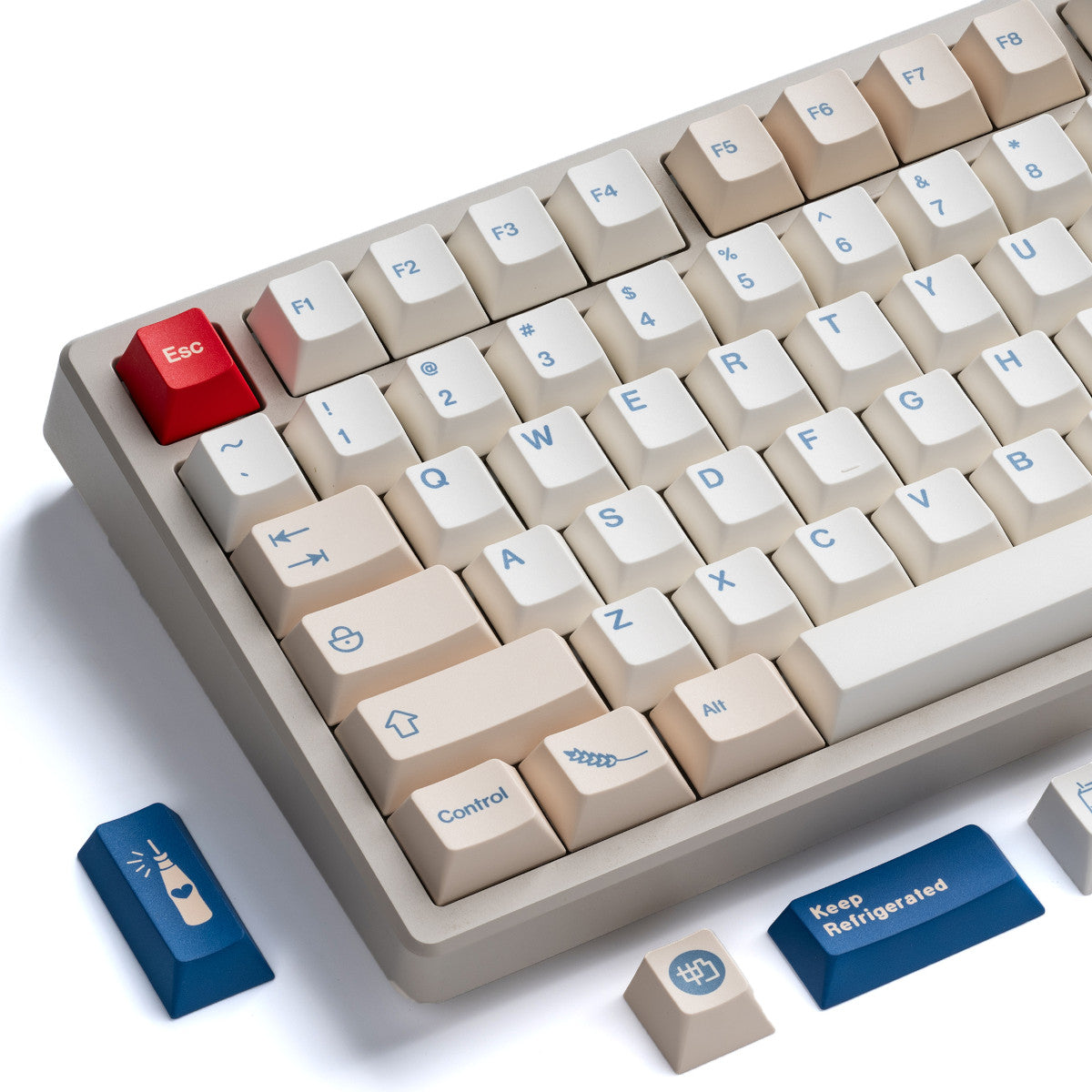 Estetyczne keycapy do klawiatury Soy Milk