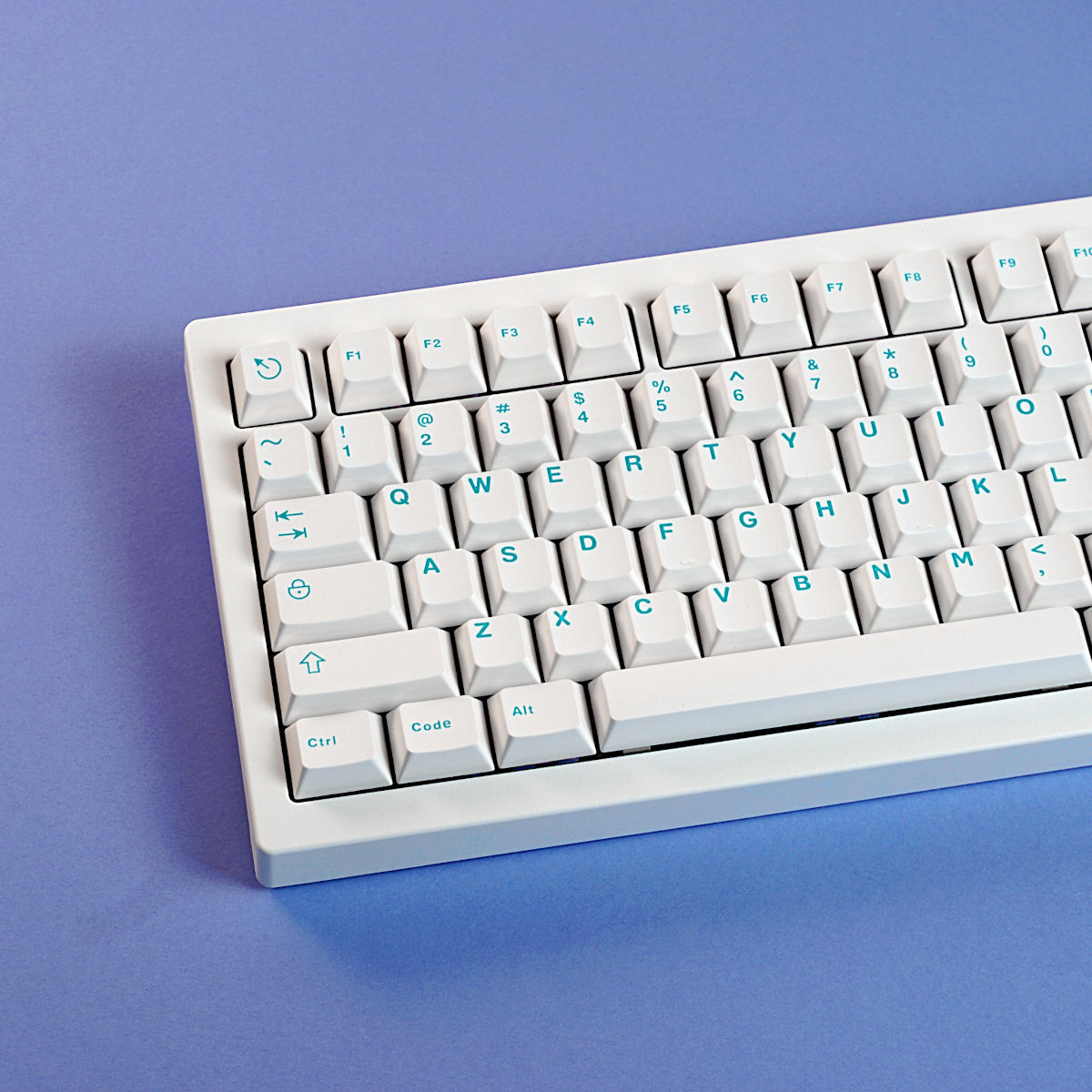 Białe keycapy do klawiatury Aifei Cyan