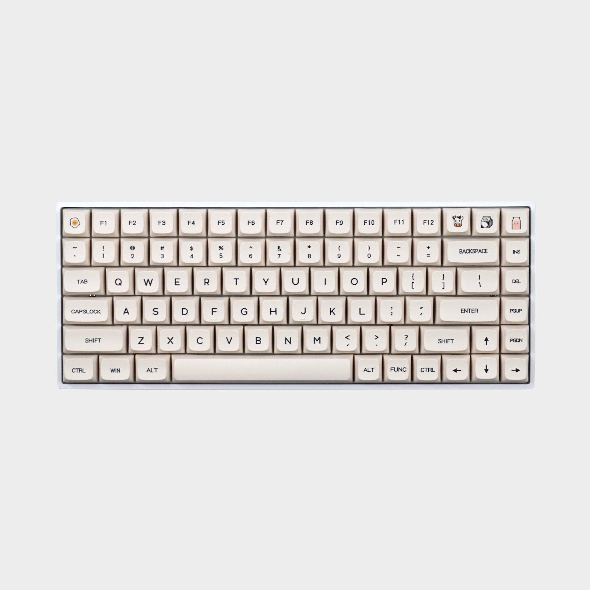 Keycaps XDA do klawiatury kremowe